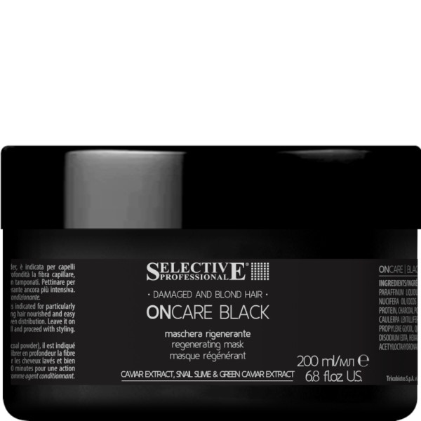 Selective Professional ONCARE Black regenerierende Maske 200ml | Intensive Aufbaupflege