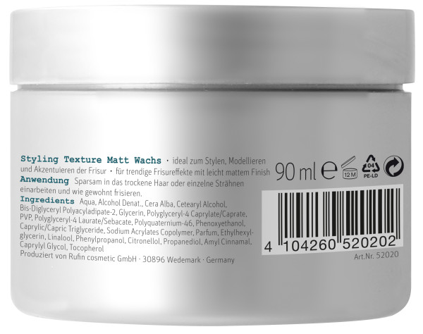 Swiss O-Par ProfiLine Struktur Mattwachs 90ml – Starkes Styling & Mattes Finish