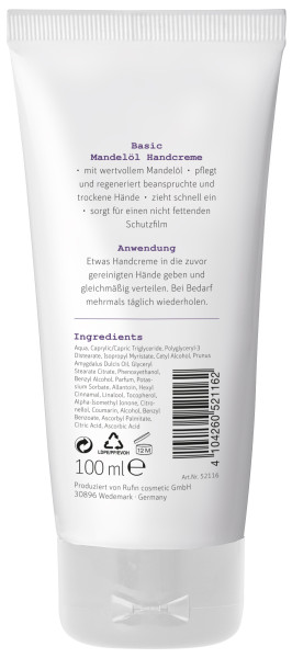 Swiss O-Par ProfiLine Mandelöl Handcreme 100ml hinten